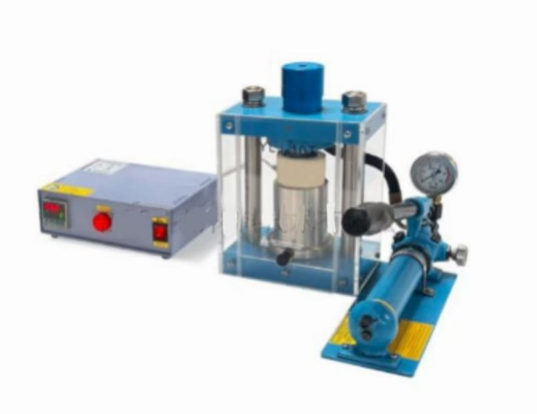 JKZC-SR550小型手動熱壓機(12mmSi3N4模具, 550℃℃,溫度控制,油壓機)